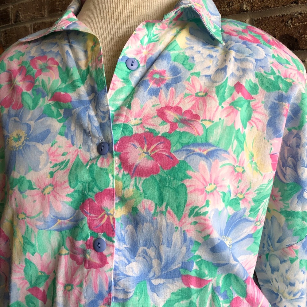 Vintage Floral The American Shirt Dress - Picture 6 of 11